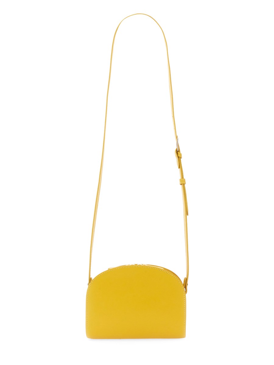 A.P.C. BORSA DEMI LUNE MINI IN PELLE