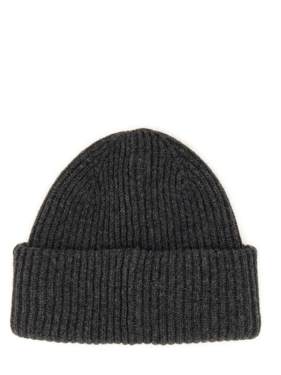 A.P.C. CAPPELLO BEANIE CON LOGO IN LANA