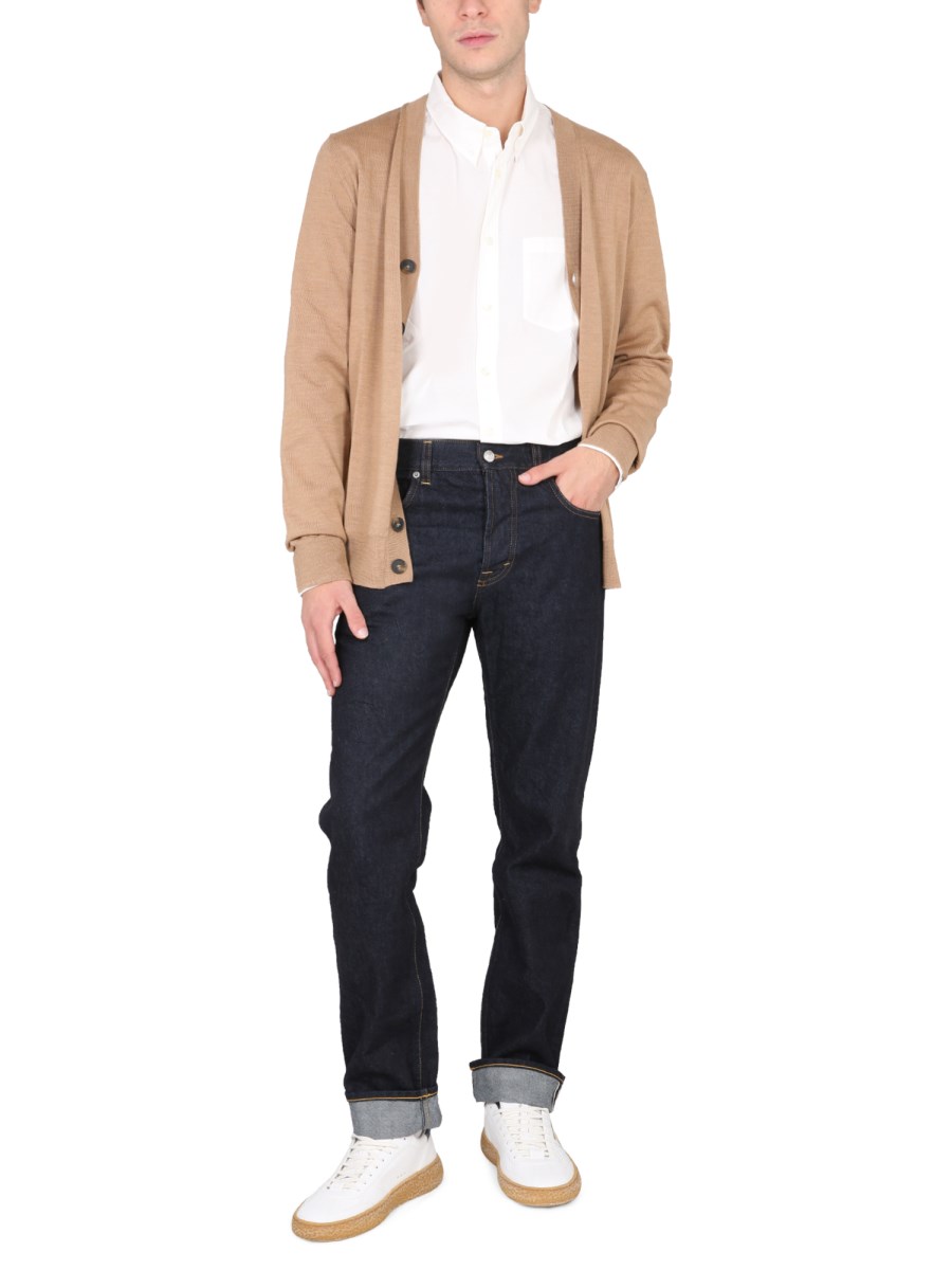 A.P.C. CARDIGAN "SAMUEL" IN LANA VERGINE