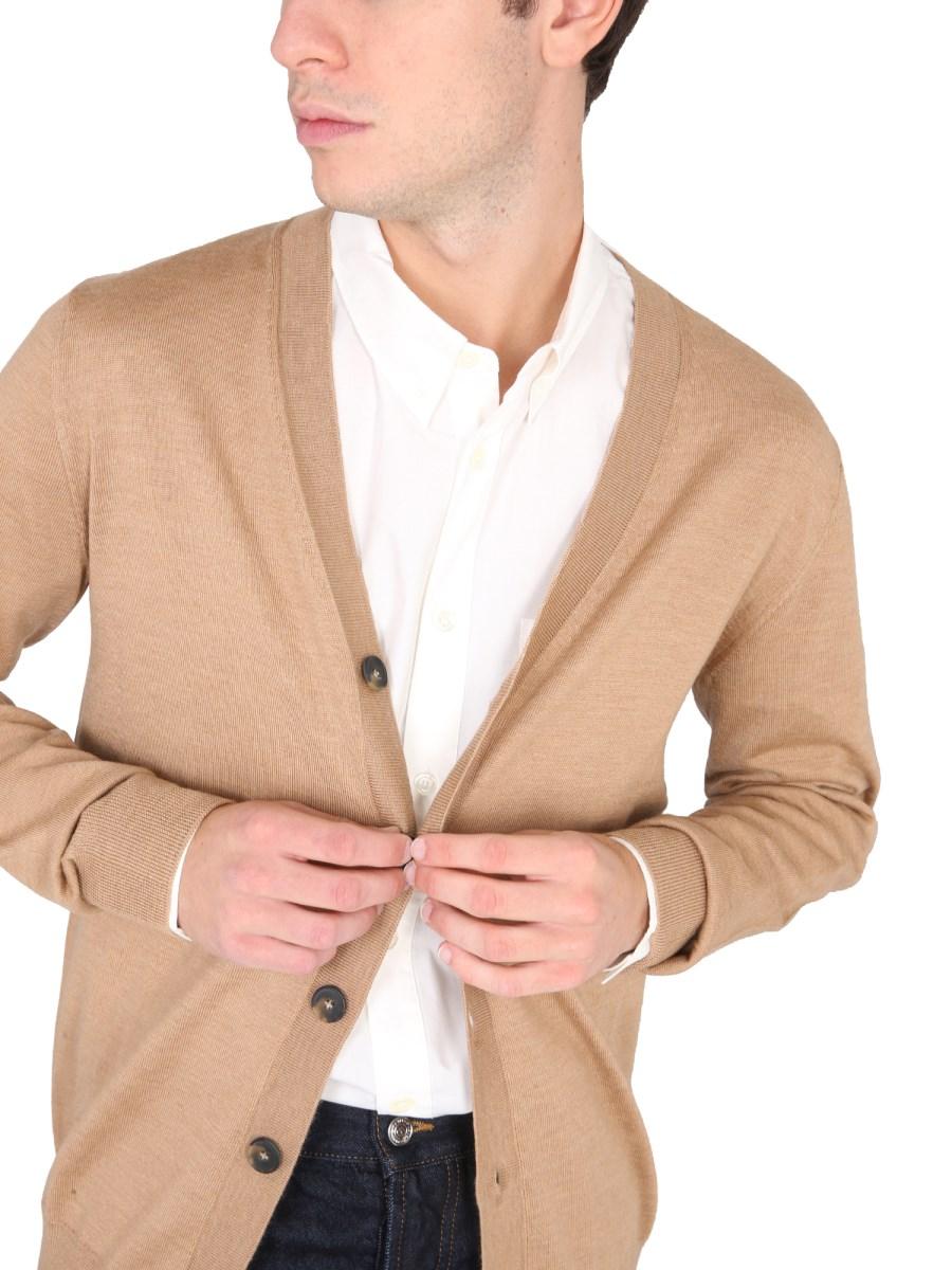 A.P.C. CARDIGAN "SAMUEL" IN LANA VERGINE