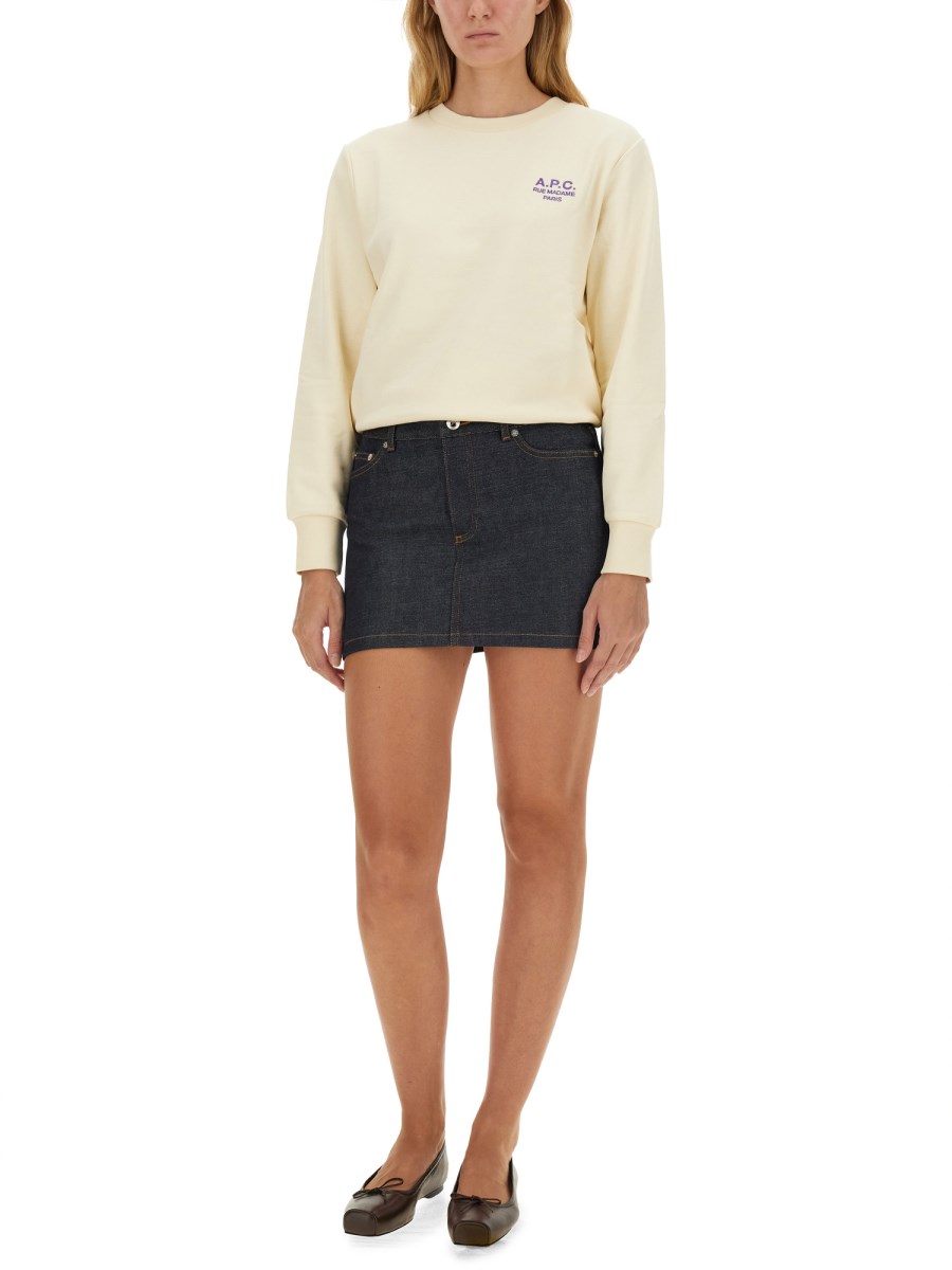 A.P.C. FELPA CON LOGO