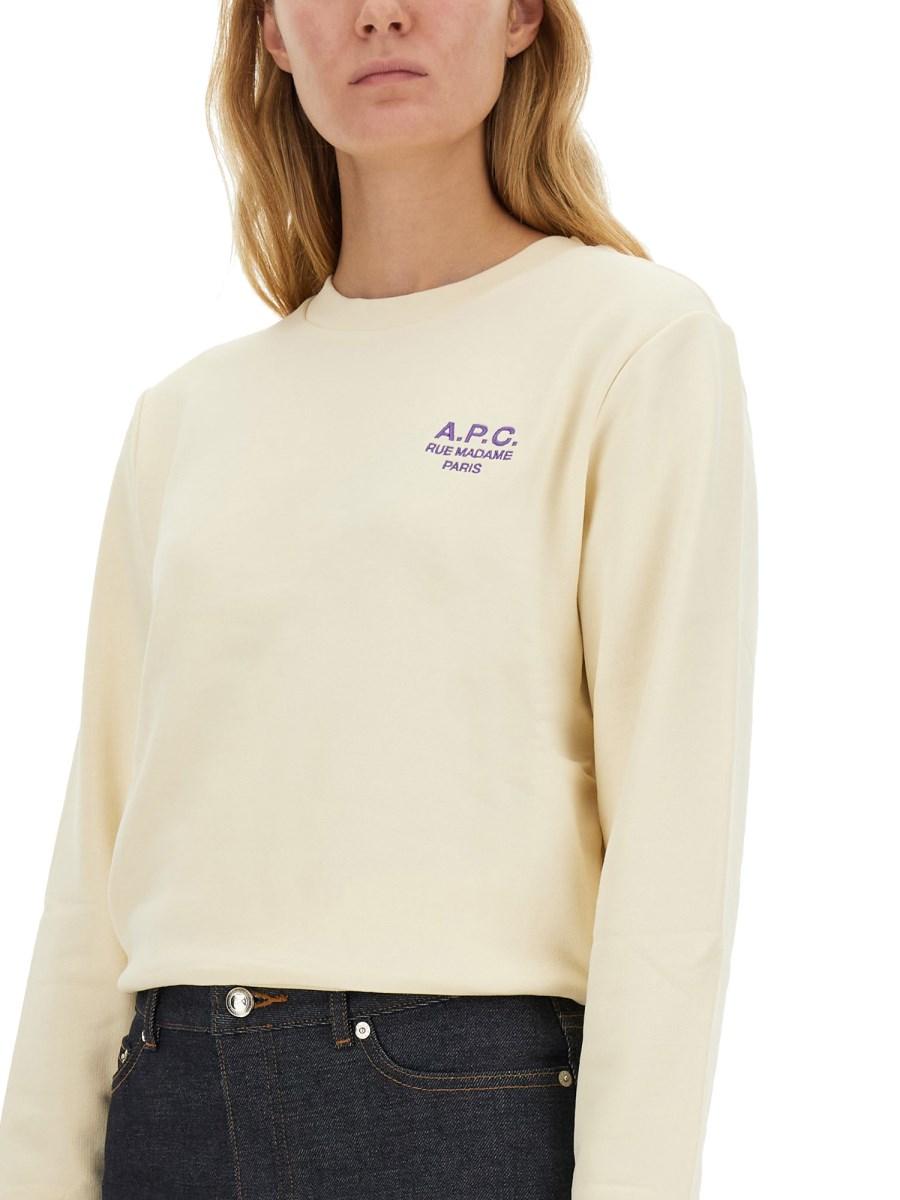 A.P.C. FELPA CON LOGO