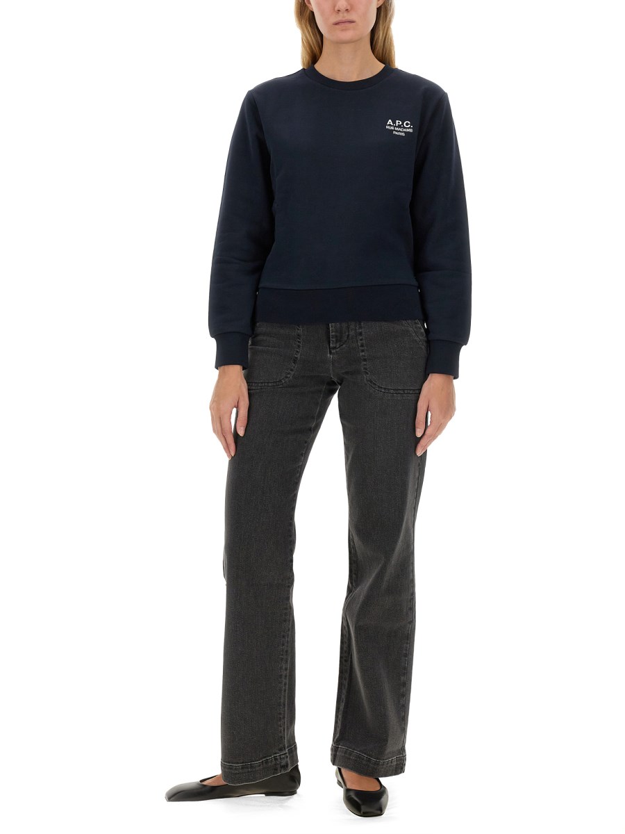 A.P.C. FELPA CON LOGO