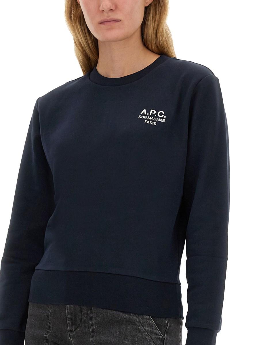 A.P.C. FELPA CON LOGO