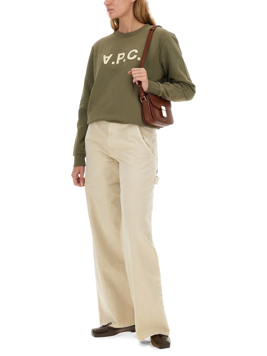 A.P.C. FELPA CON LOGO