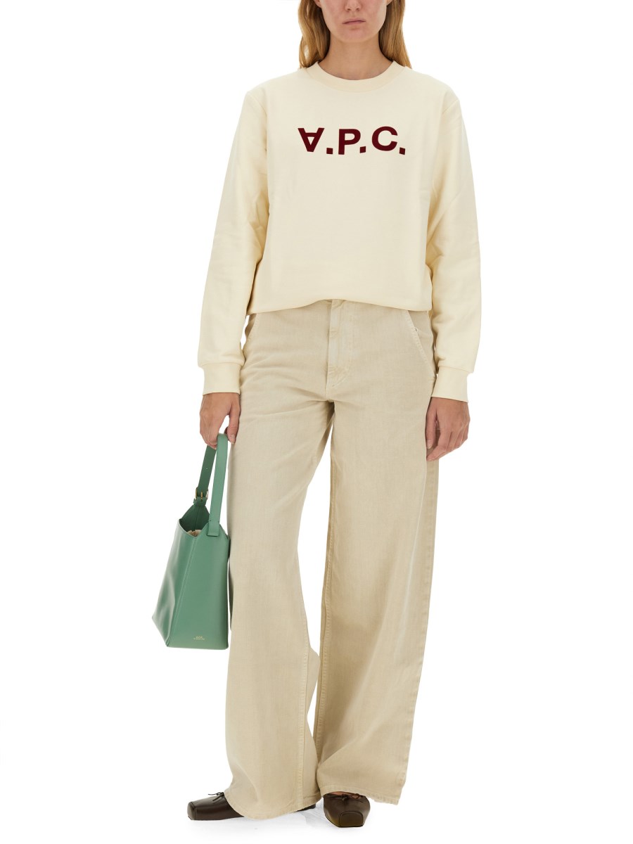A.P.C. FELPA CON LOGO