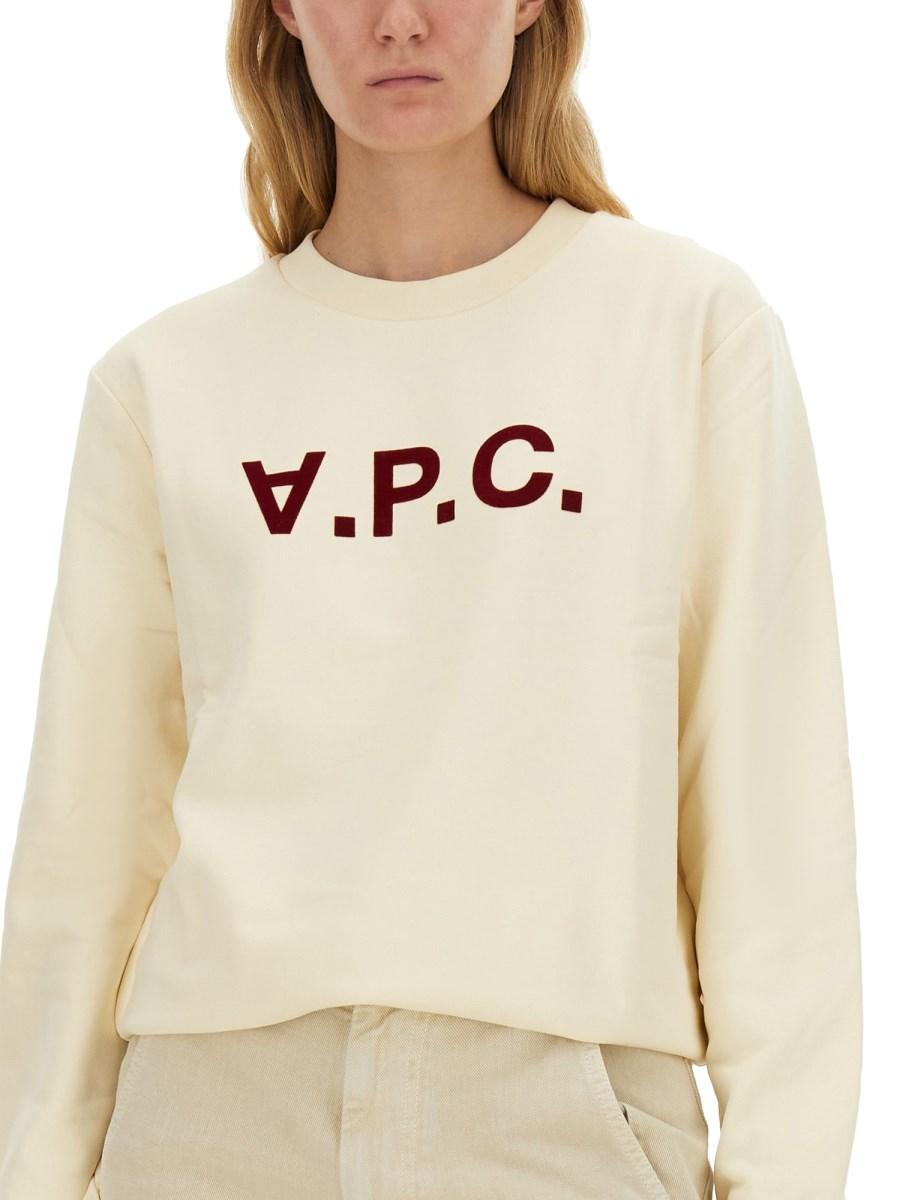 A.P.C. FELPA CON LOGO