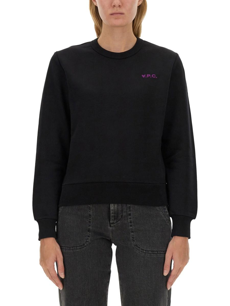 A.P.C. FELPA CON LOGO