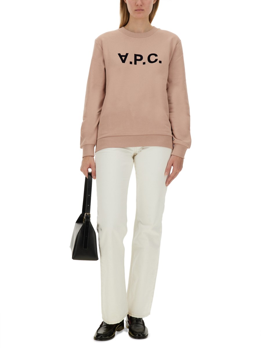 A.P.C. FELPA CON LOGO