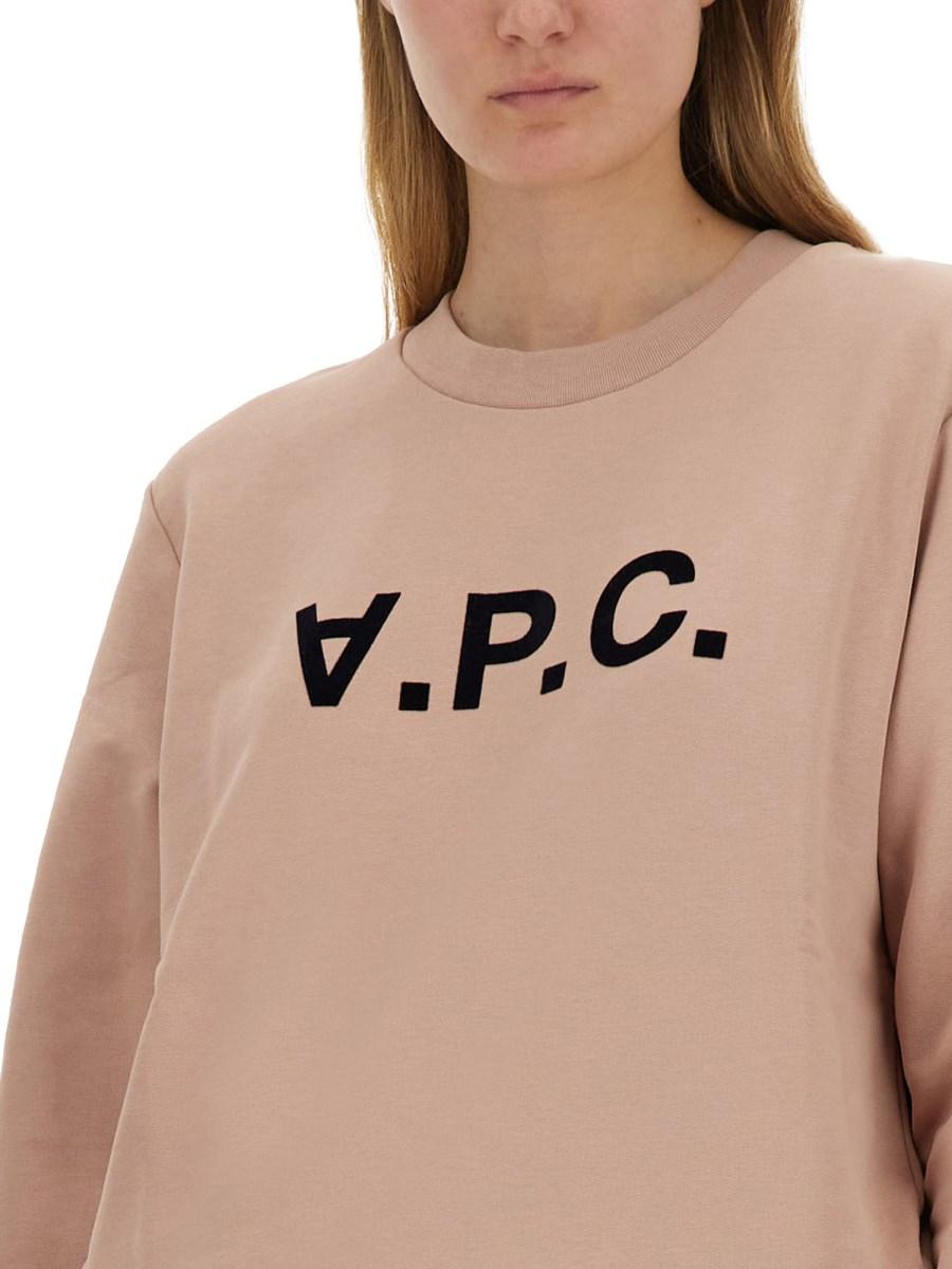 A.P.C. FELPA CON LOGO