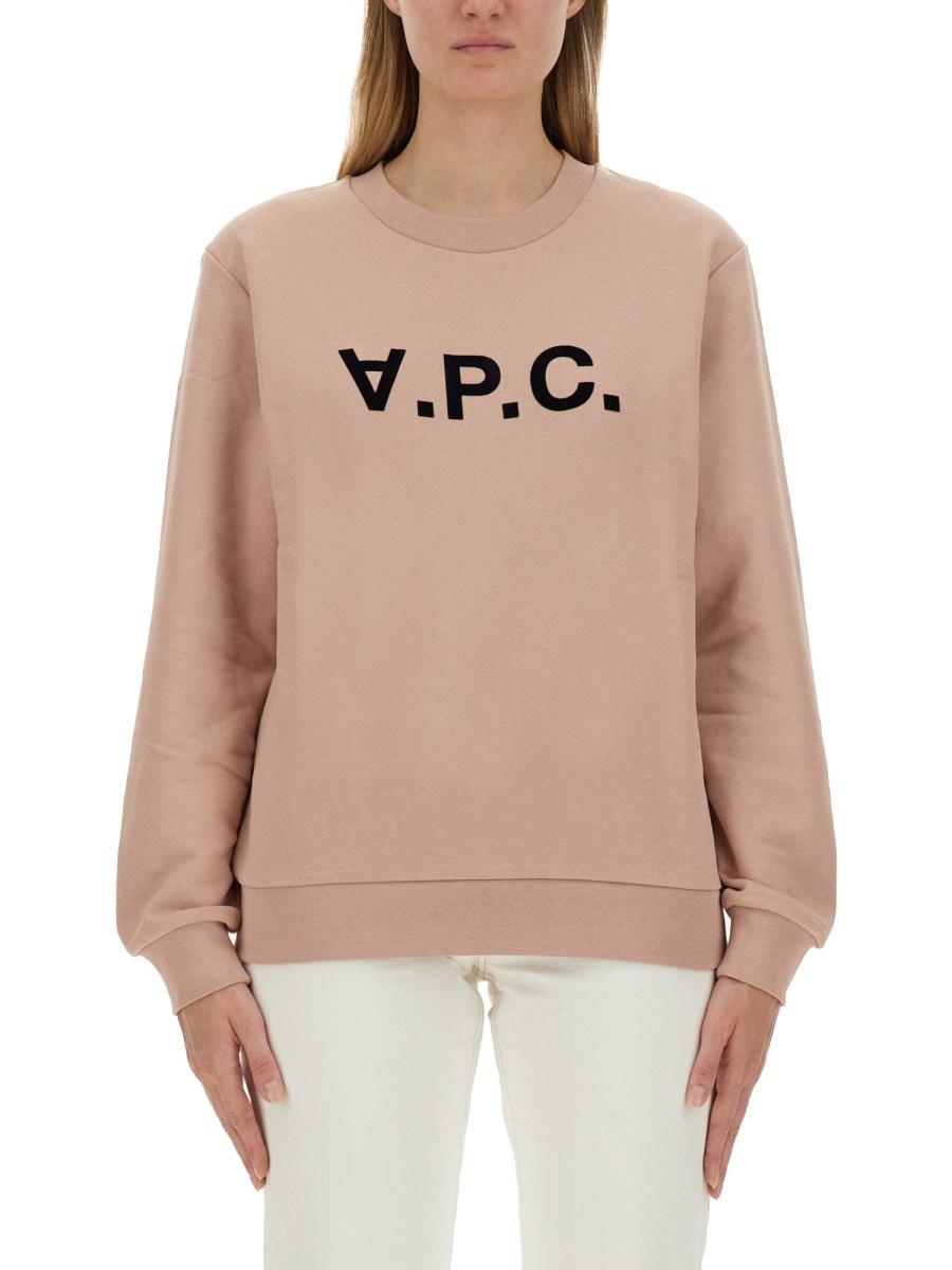 A.P.C. FELPA CON LOGO