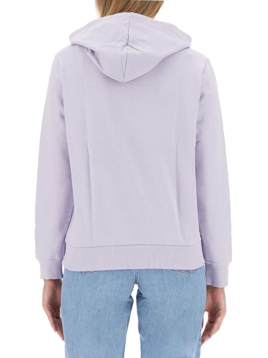 A.P.C. FELPA IN COTONE CON LOGO