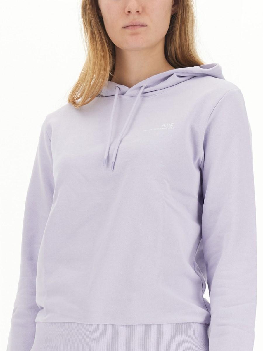 A.P.C. FELPA IN COTONE CON LOGO