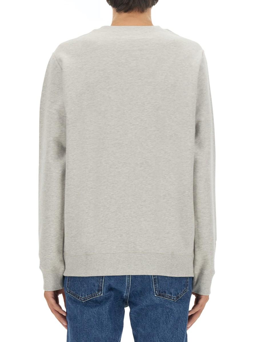 A.P.C. FELPA IN COTONE CON LOGO