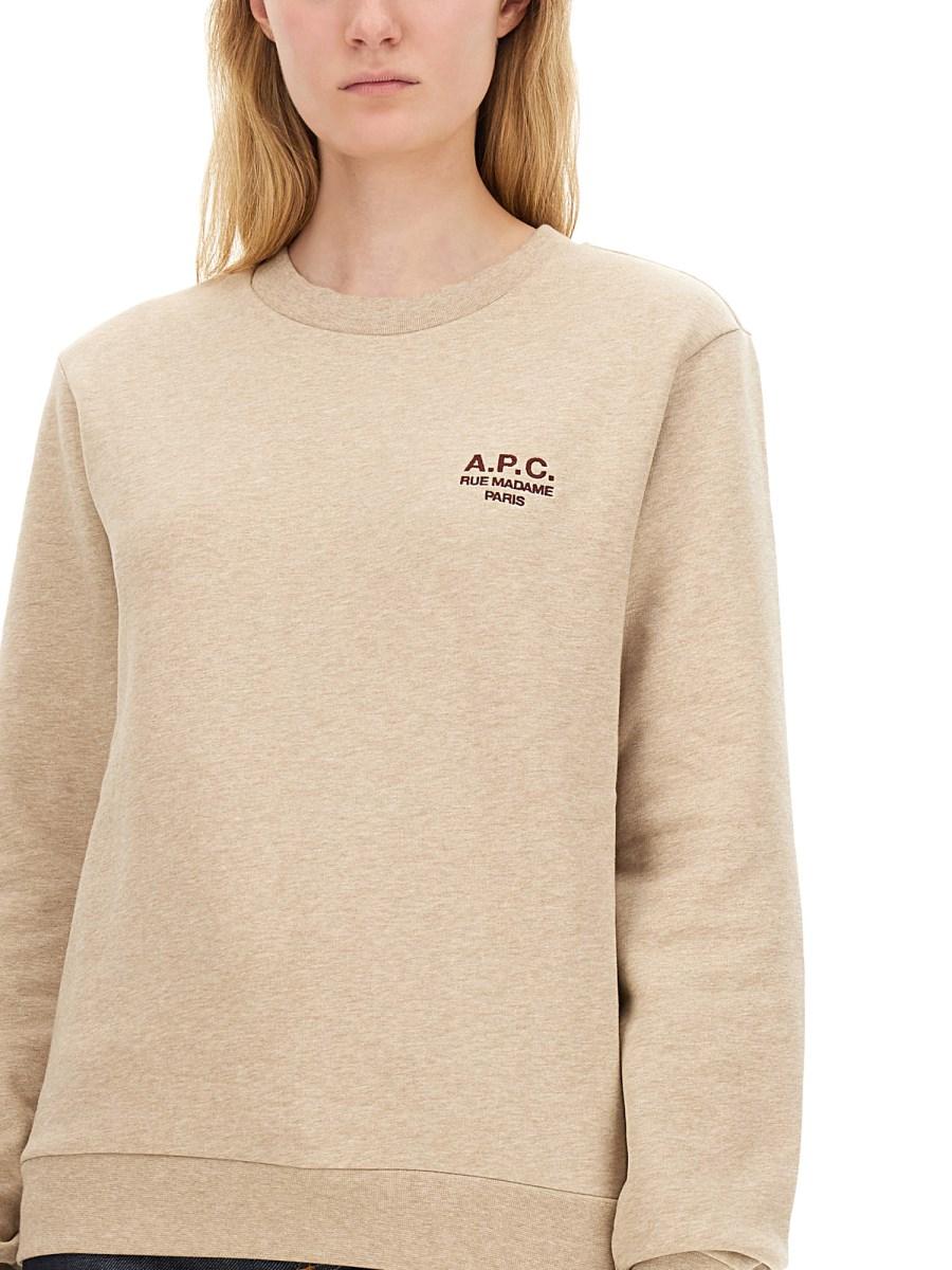 A.P.C. FELPA "RUE" IN COTONE