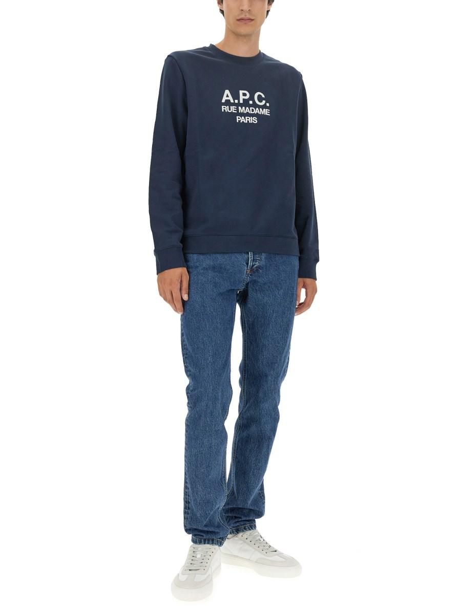 A.P.C. FELPA "RUFUS" IN COTONE