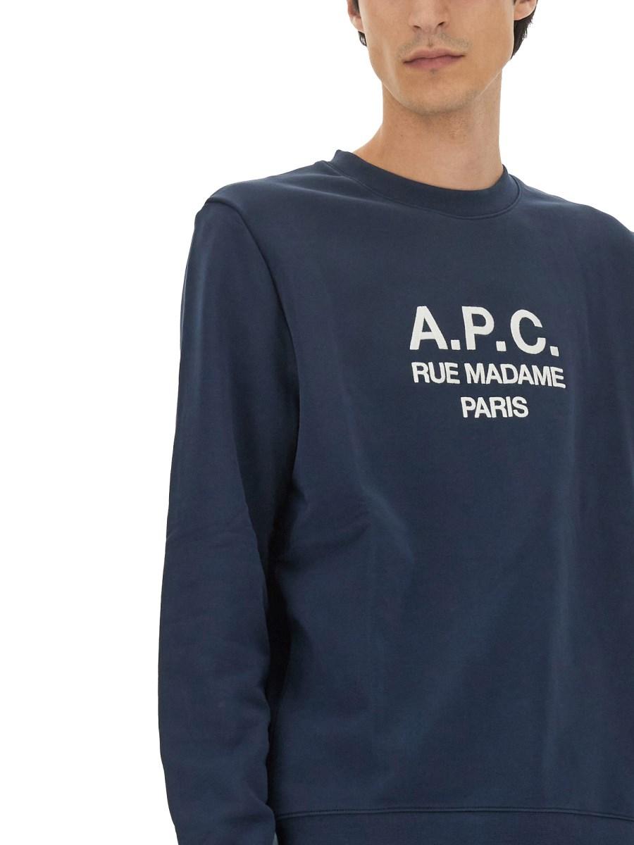 A.P.C. FELPA "RUFUS" IN COTONE