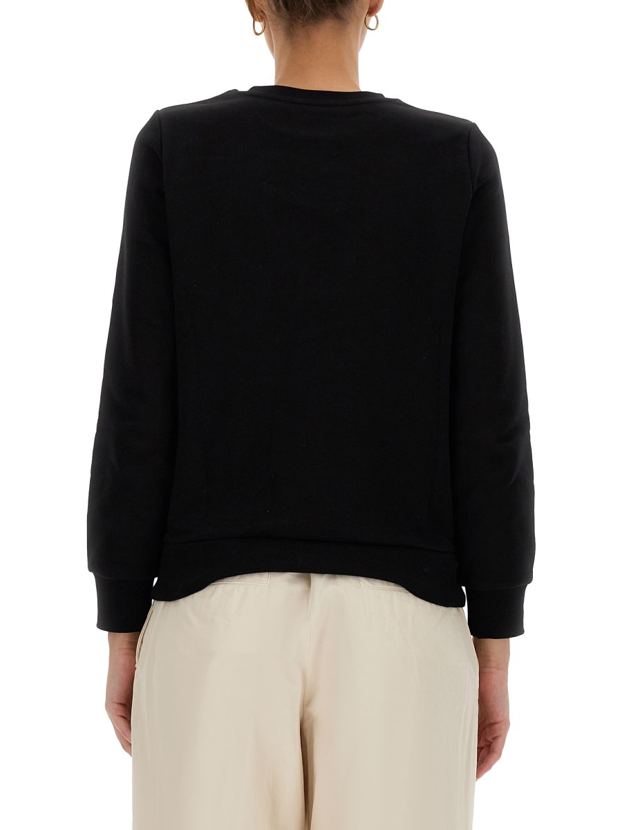 A.P.C. FELPA "VIVA" CON STAMPA LOGO FLOCCATO