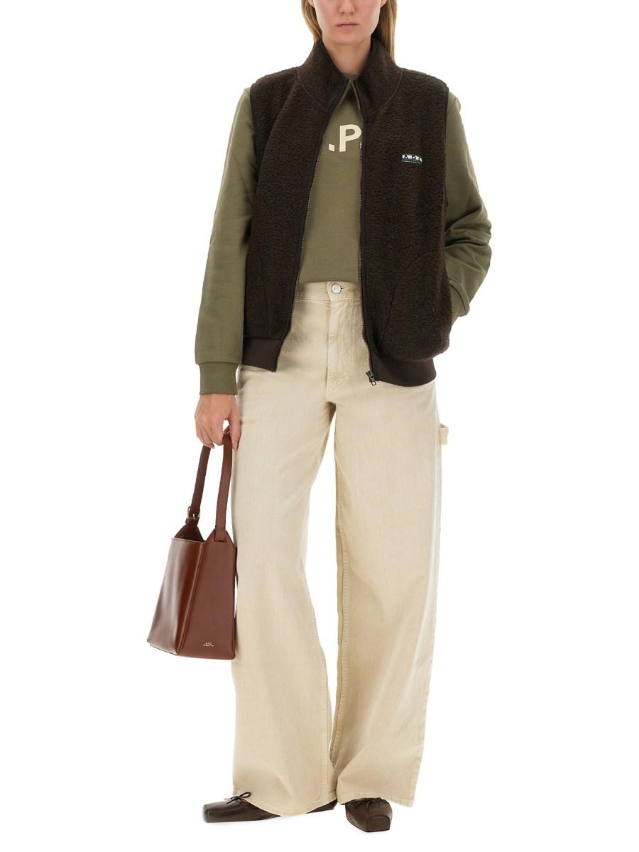 A.P.C. GILET CON LOGO