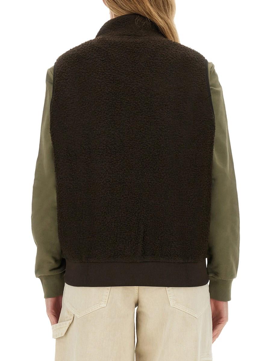 A.P.C. GILET CON LOGO