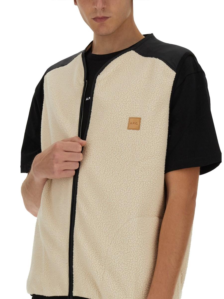 A.P.C. GILET NATE CON LOGO