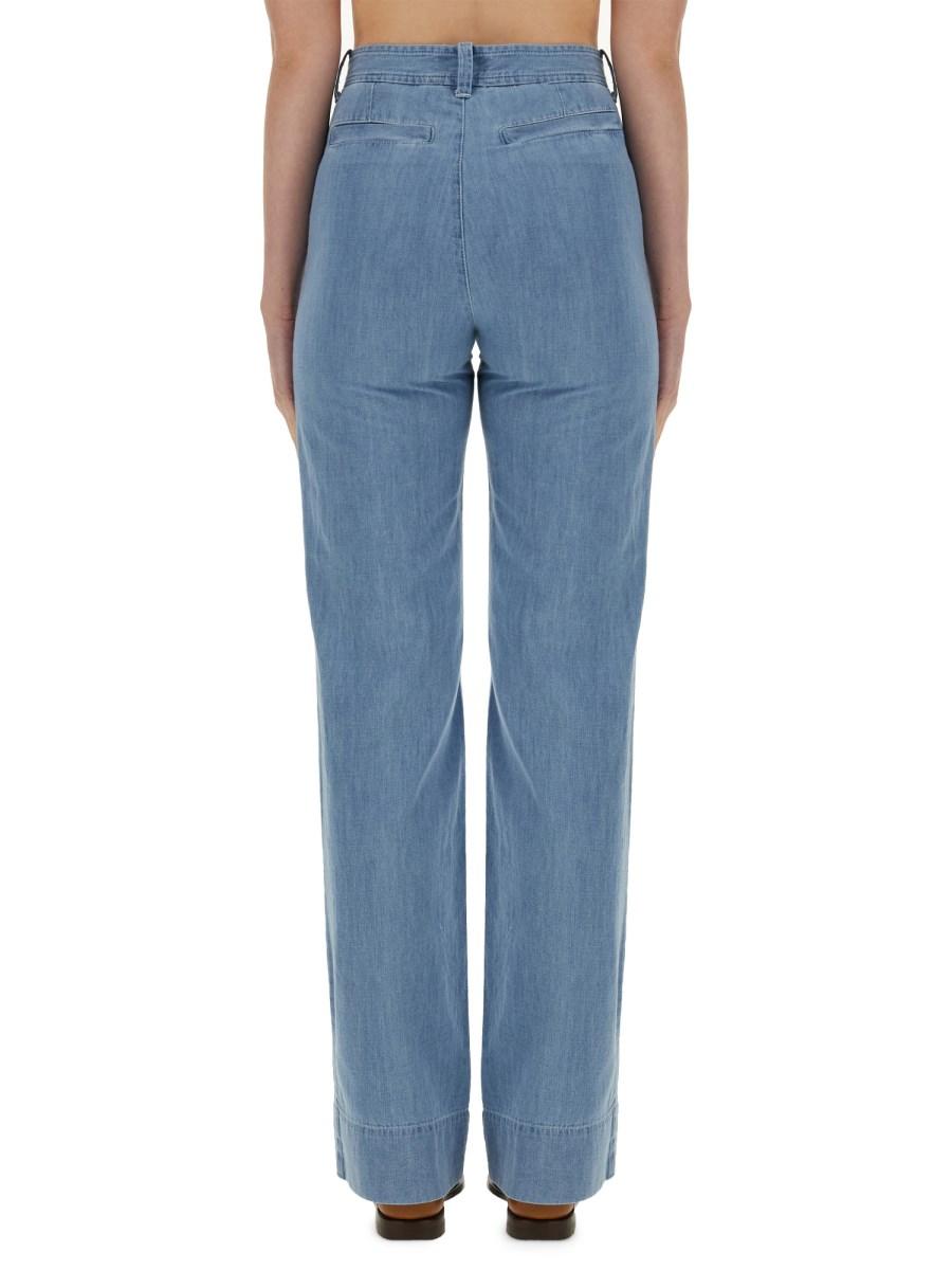 A.P.C. JEANS "EMILIE" IN DENIM DI COTONE