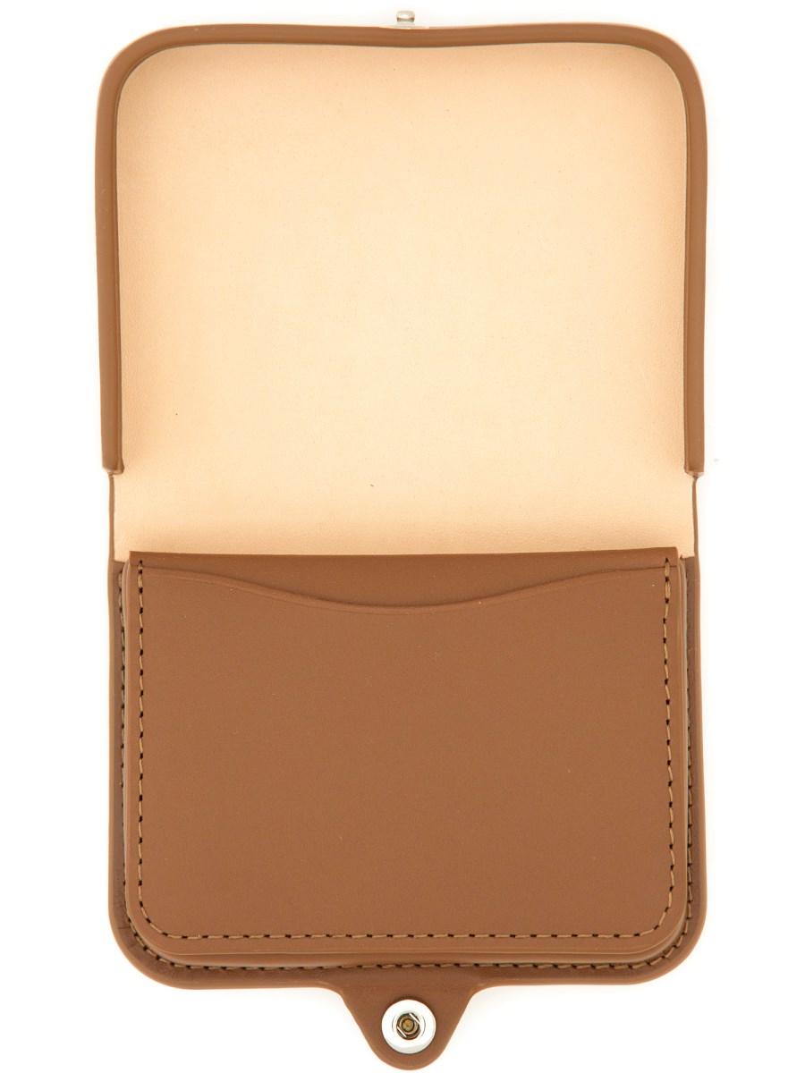 A.P.C. PORTA MONETE JOSH IN PELLE