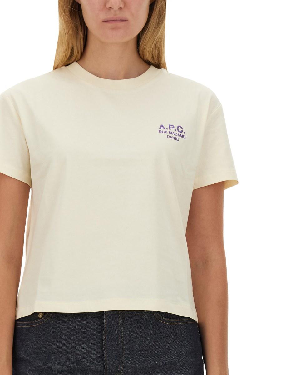 A.P.C. T-SHIRT CON LOGO