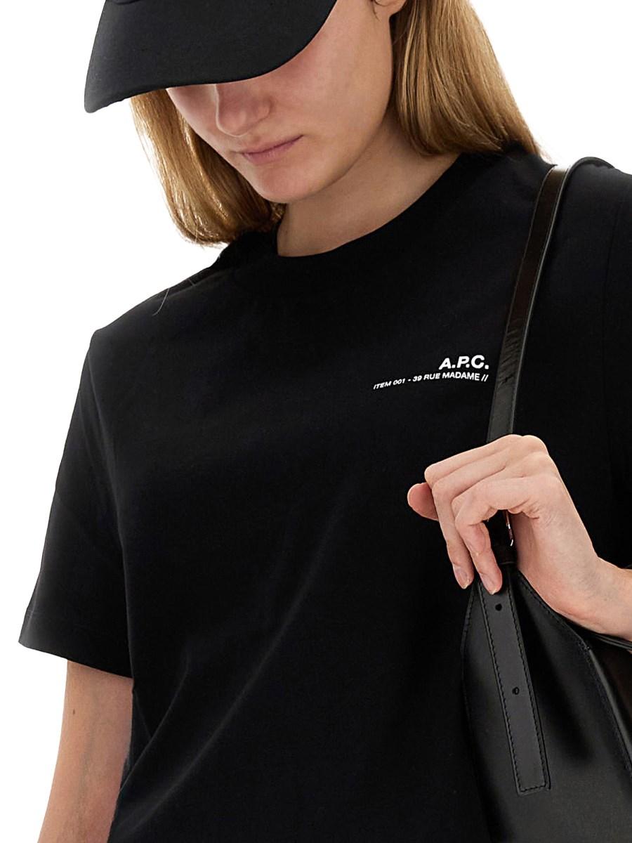 A.P.C. T-SHIRT CON LOGO