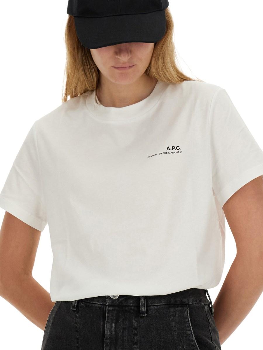 A.P.C. T-SHIRT CON LOGO