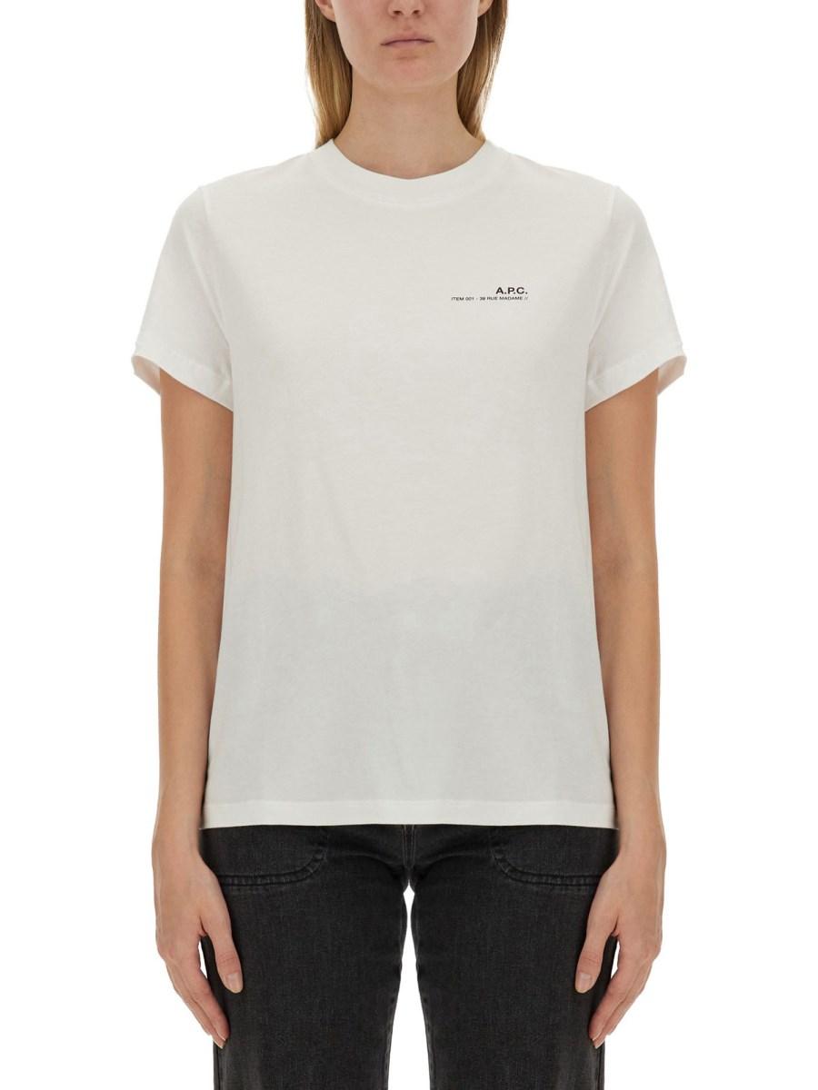 A.P.C. T-SHIRT CON LOGO