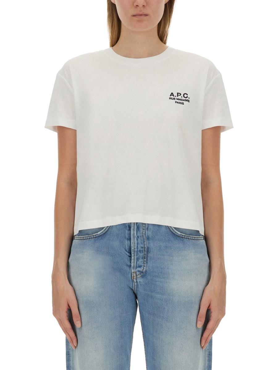 A.P.C. T-SHIRT CON LOGO