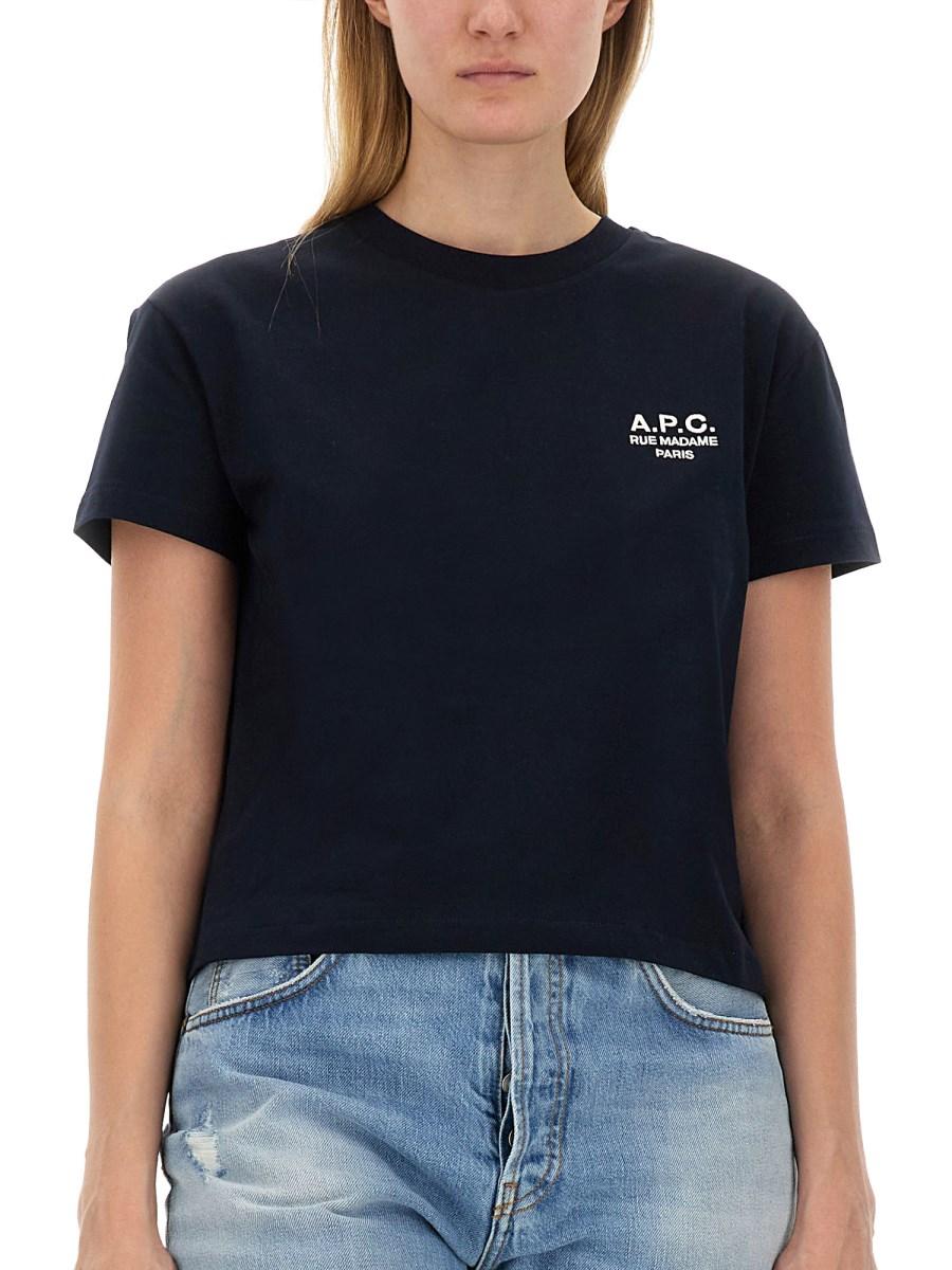 A.P.C. T-SHIRT CON LOGO