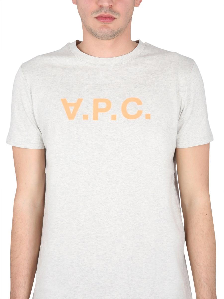 A.P.C. T-SHIRT IN COTONE BIOLOGICO CON LOGO V.P.C