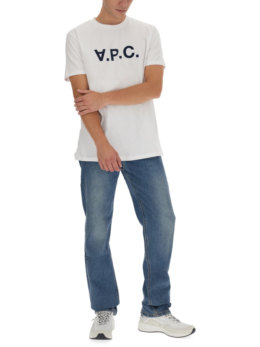 A.P.C. T-SHIRT IN COTONE CON LOGO V.P.C