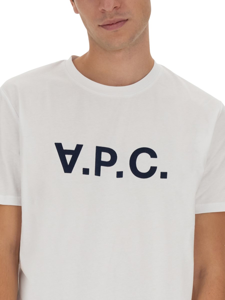 A.P.C. T-SHIRT IN COTONE CON LOGO V.P.C