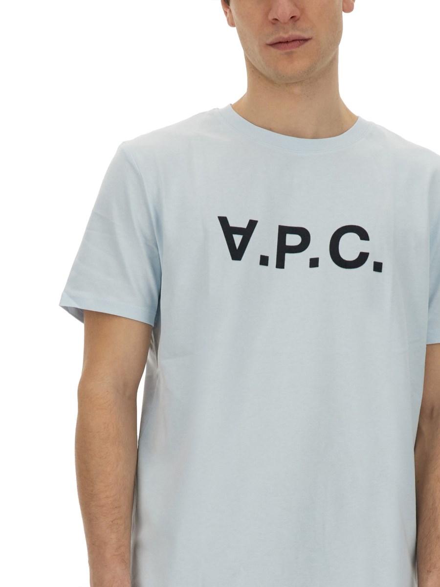 A.P.C. T-SHIRT IN JERSEY DI COTONE CON LOGO