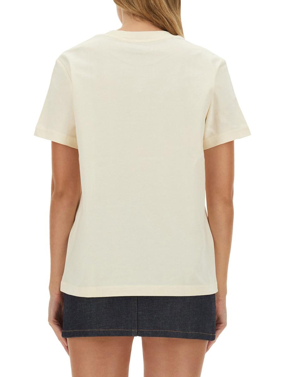 A.P.C. T-SHIRT IN JERSEY DI COTONE CON LOGO