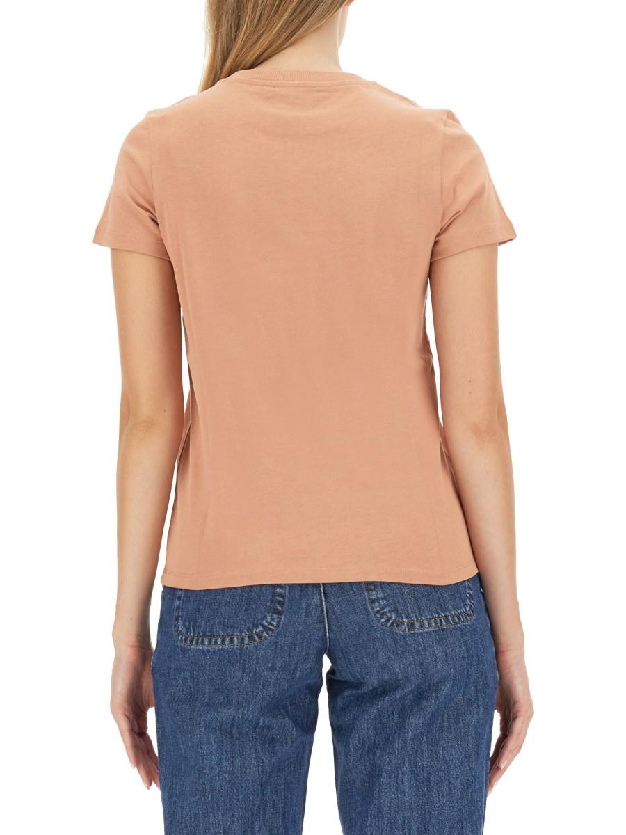 A.P.C. T-SHIRT IN JERSEY DI COTONE CON LOGO