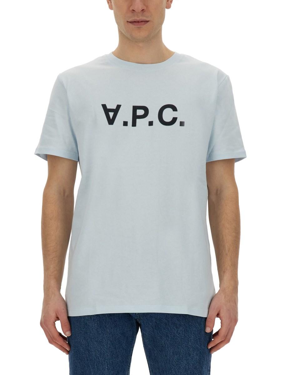 A.P.C. T-SHIRT IN JERSEY DI COTONE CON LOGO