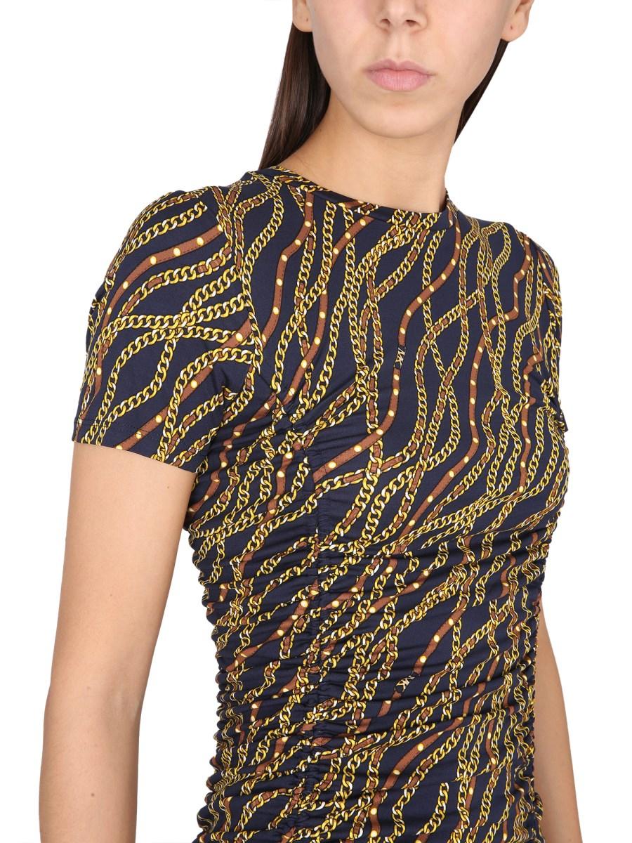 MICHAEL BY MICHAEL KORS ABITO CON STAMPA CHAIN IN MISTO VISCOSA