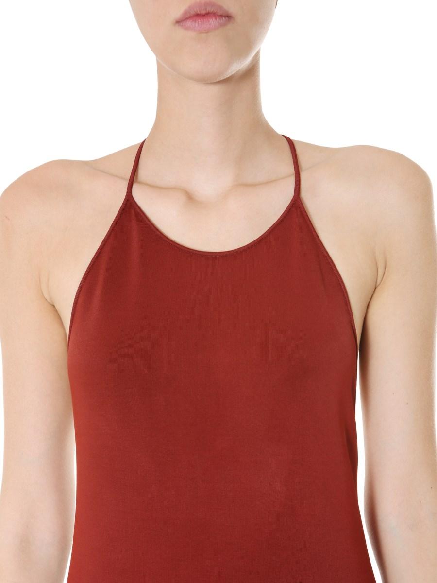 BOTTEGA VENETA ABITO IN JERSEY CON SCOLLO SUL RETRO