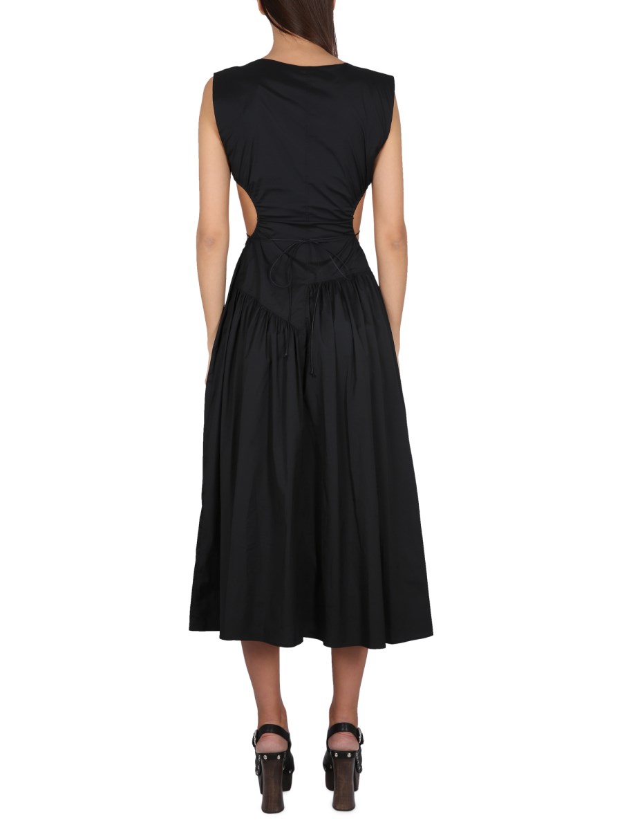 PHILOSOPHY DI LORENZO SERAFINI ABITO MIDI CON DETTAGLI CUT OUT