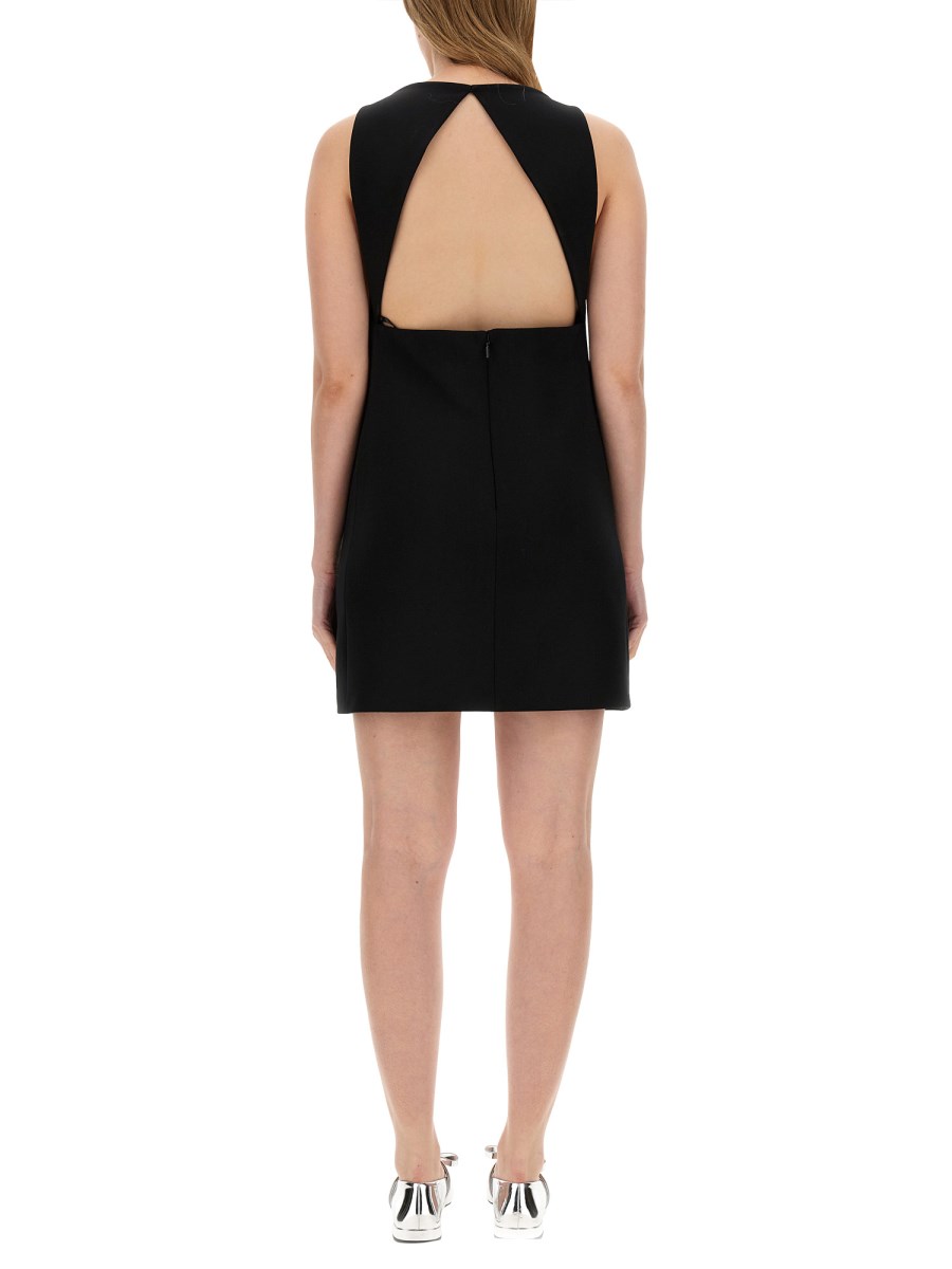 VERSACE ABITO MINI DRITTO IN MISTO LANA CON CUT-OUT