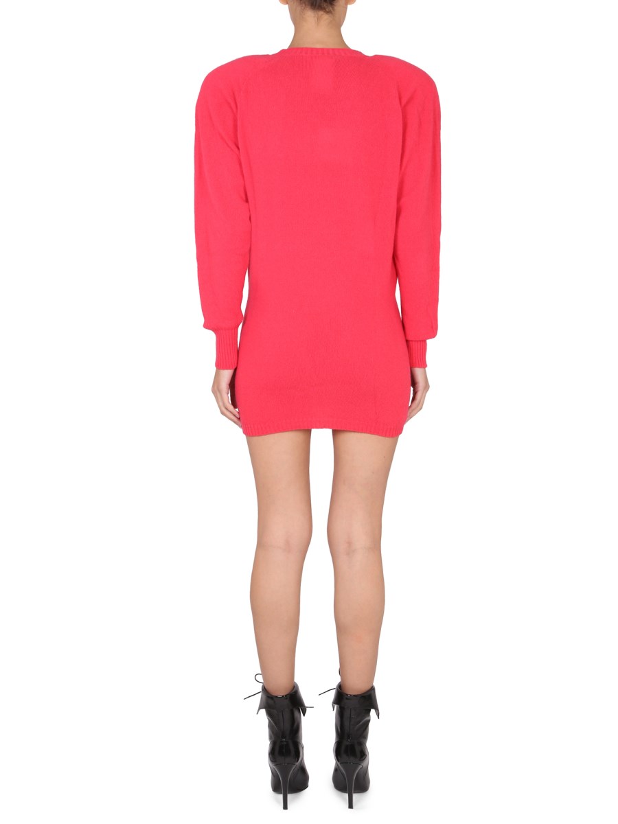 PHILOSOPHY DI LORENZO SERAFINI ABITO MINI IN MAGLIA DI LANA