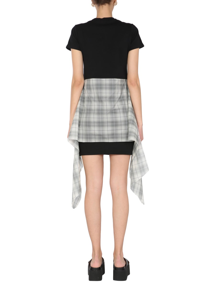 OPENING CEREMONY ABITO T-SHIRT WORD TORCH HYBRID IN JERSEY DI COTONE