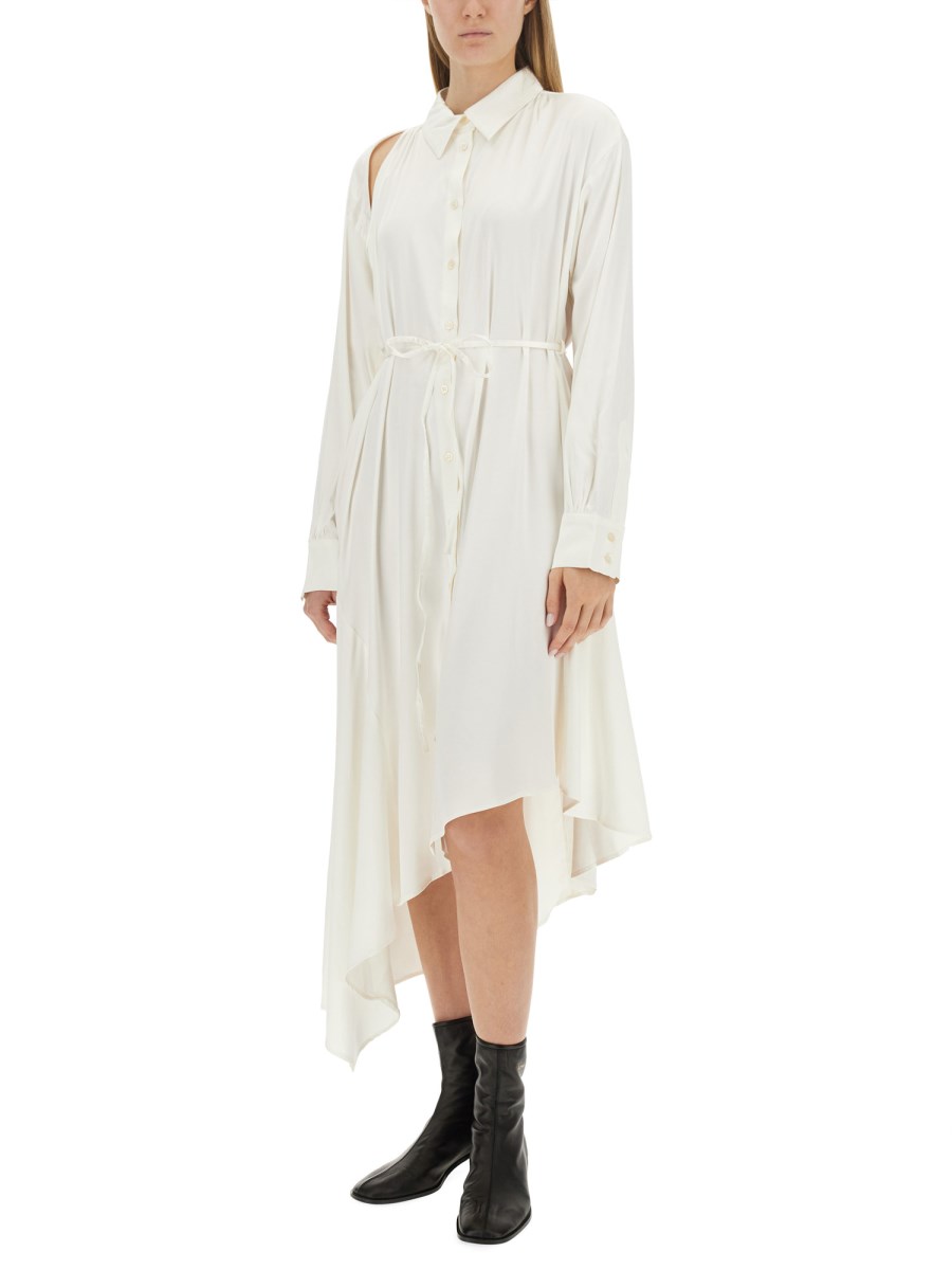 ACNE STUDIOS ABITO CHEMISIER IN RASO