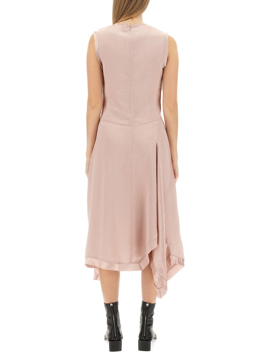 ACNE STUDIOS ABITO MIDI IN RASO