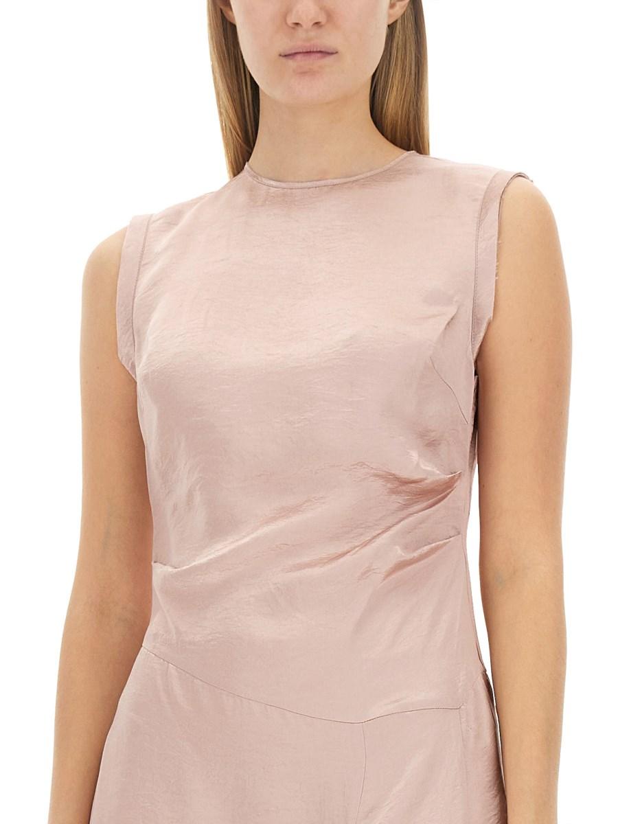 ACNE STUDIOS ABITO MIDI IN RASO