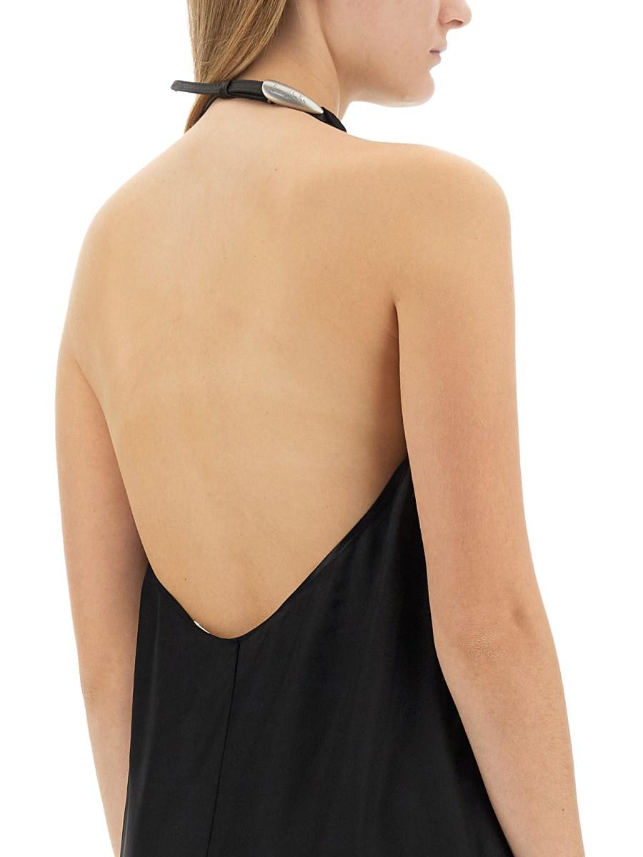 ACNE STUDIOS ABITO MIDI IN SATIN